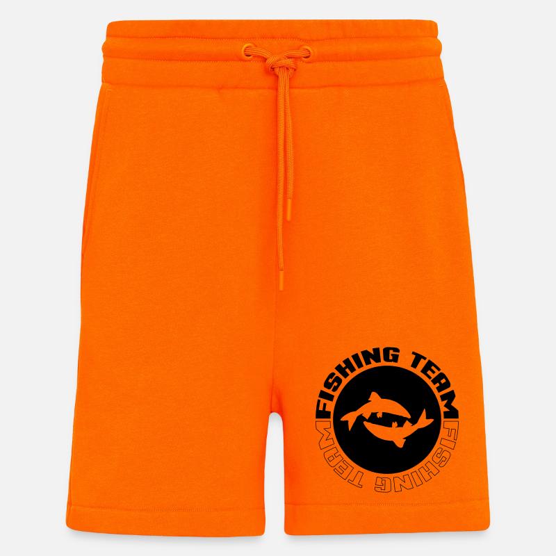 Équipe de pêche - Short bio décontracté fabriqué en UE - SUNSET ORANGE