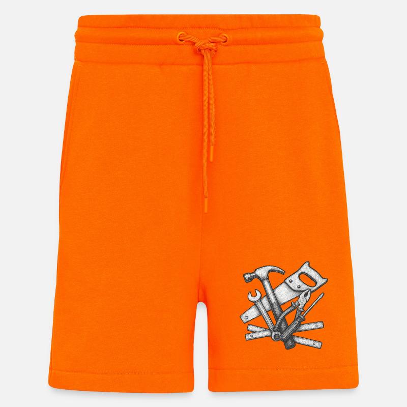 Realistic Craft Tools Illustration - Shorts - made by SPREAD - SUNSET ORANGE