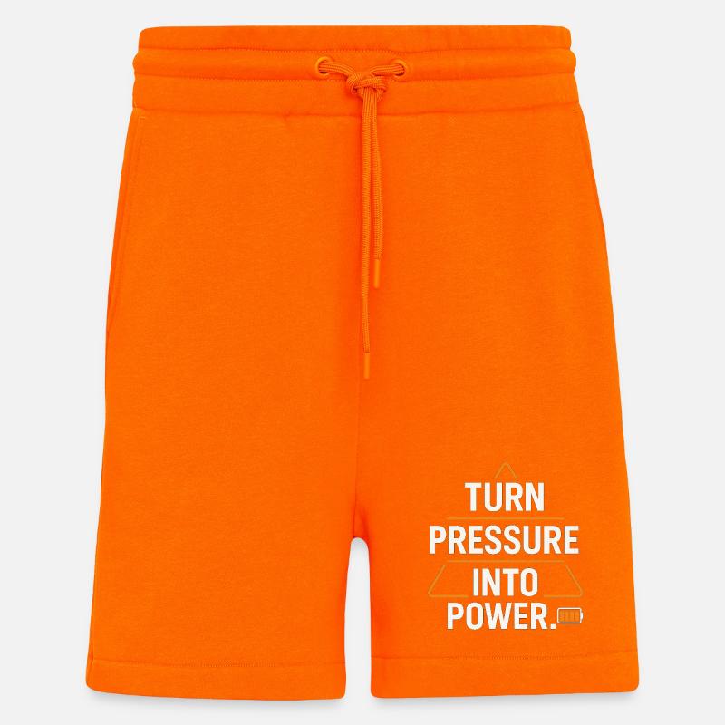 Turning pressure into power - Shorts - made by SPREAD - SUNSET ORANGE