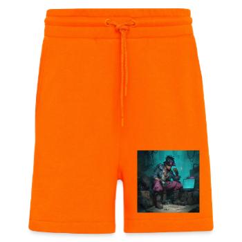 Lucky Cyberpirate Portrait - Shorts - made by SPREAD - SUNSET ORANGE - Vorne