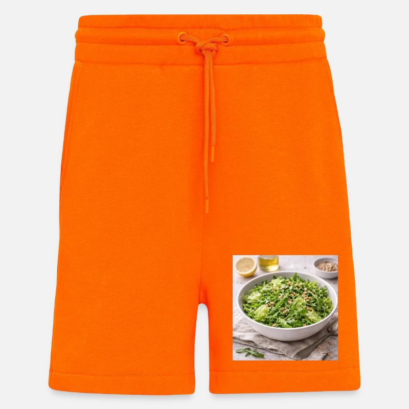 Arugula Pine Nuts Salad - Shorts - made by SPREAD - SUNSET ORANGE