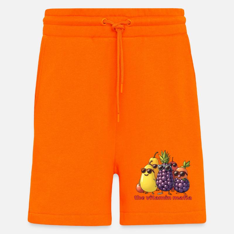 Vitamin Mafia Fruit Troop - Shorts - made by SPREAD - SUNSET ORANGE