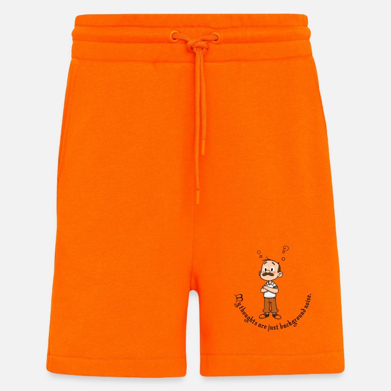 Kumpel mit Schnauzer Cartoon - Shorts - made by SPREAD - SUNSET ORANGE