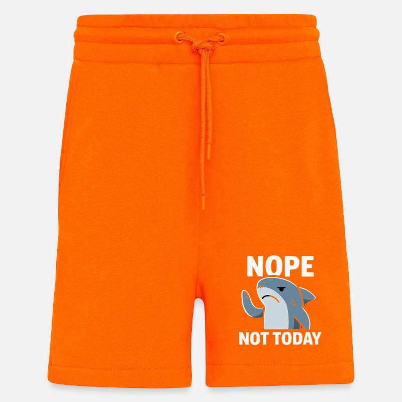 Nein Heute Haifisch Meme - Shorts - made by SPREAD - SUNSET ORANGE