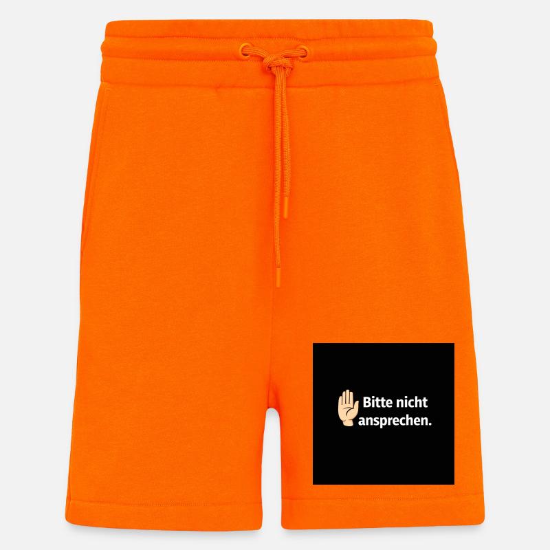 Bitte nicht ansprechen Grenzsignal - Shorts - made by SPREAD - SUNSET ORANGE