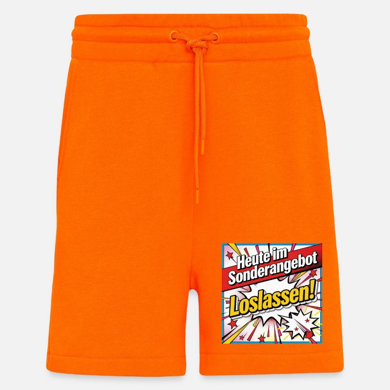 Libérer - Short bio décontracté fabriqué en UE - SUNSET ORANGE