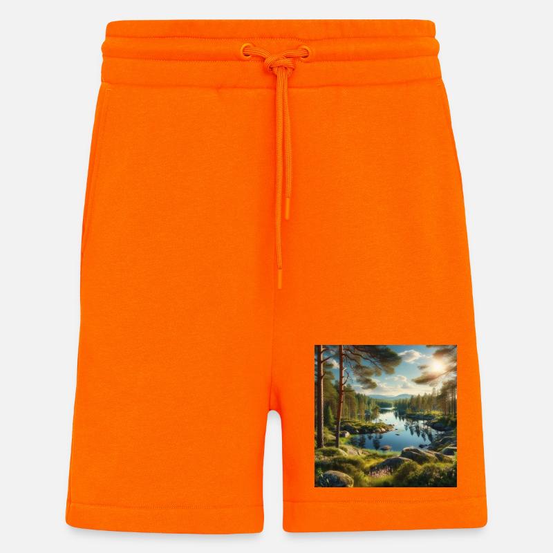 Waldsee in der Abendsonne - Shorts - made by SPREAD - SUNSET ORANGE