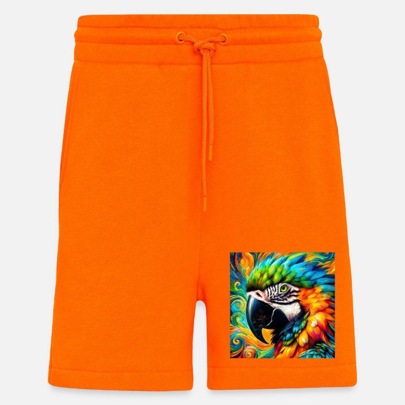 parrot - Shorts - made by SPREAD - SUNSET ORANGE