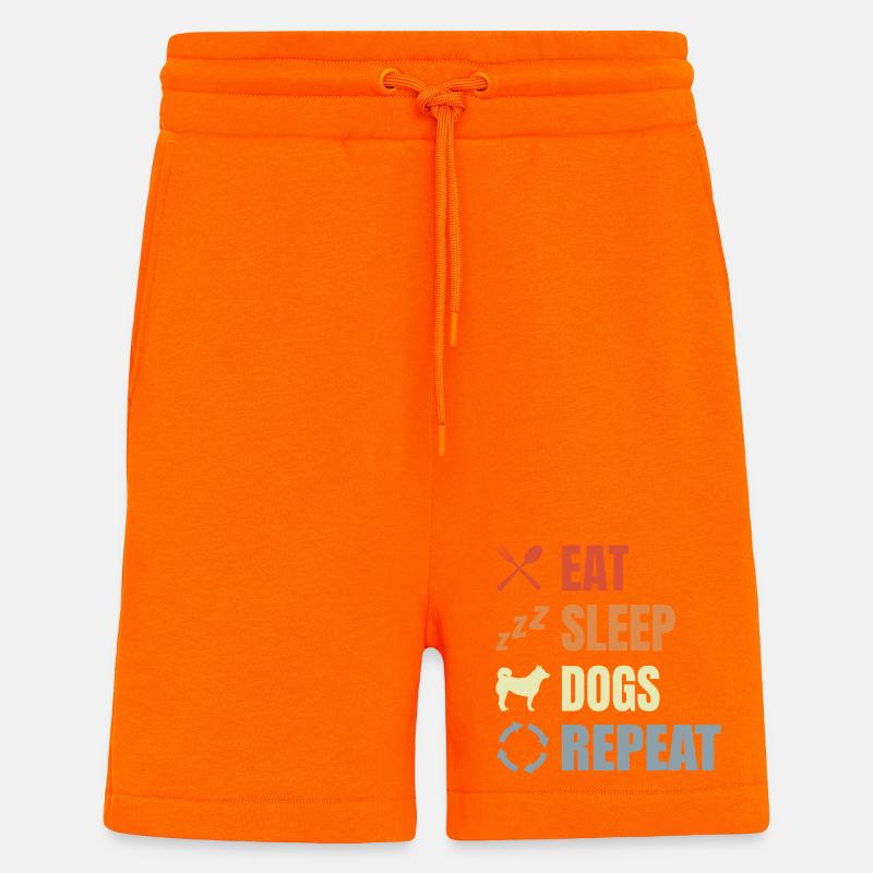 Hundebesitzer Routine - Shorts - made by SPREAD - SUNSET ORANGE