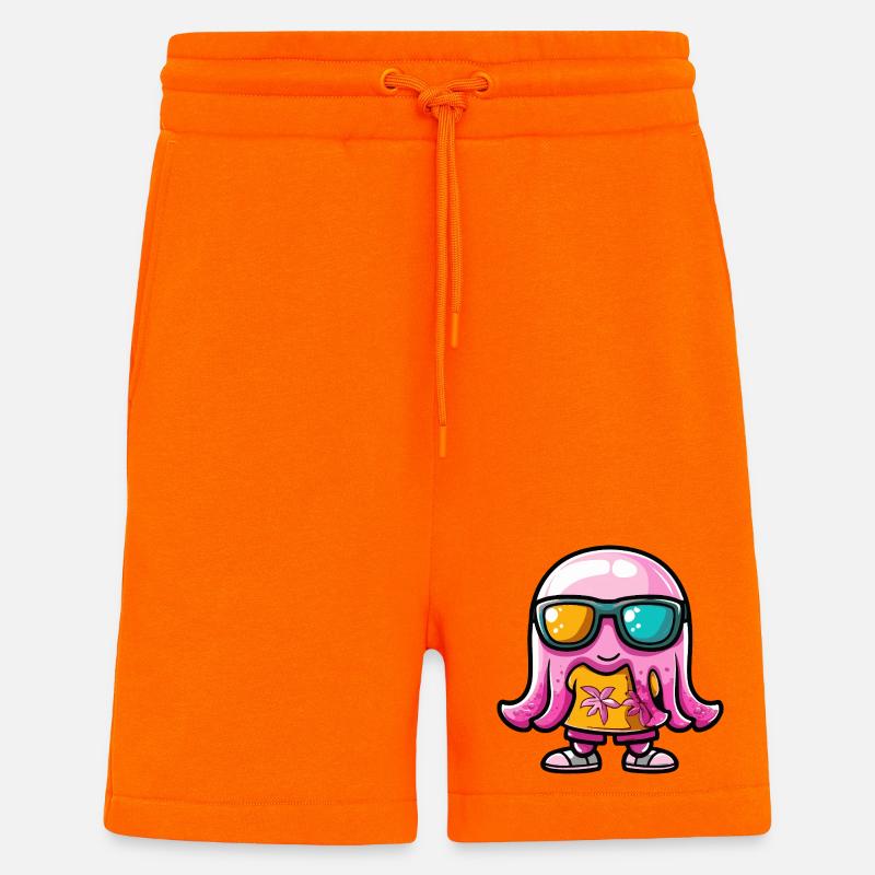 Qualle Comic Urlaub - Shorts - made by SPREAD - SUNSET ORANGE