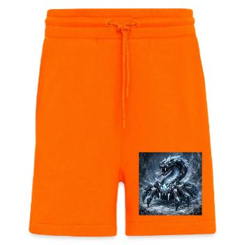 Kristalldrache im Eissturm - Shorts - made by SPREAD - SUNSET ORANGE - Front