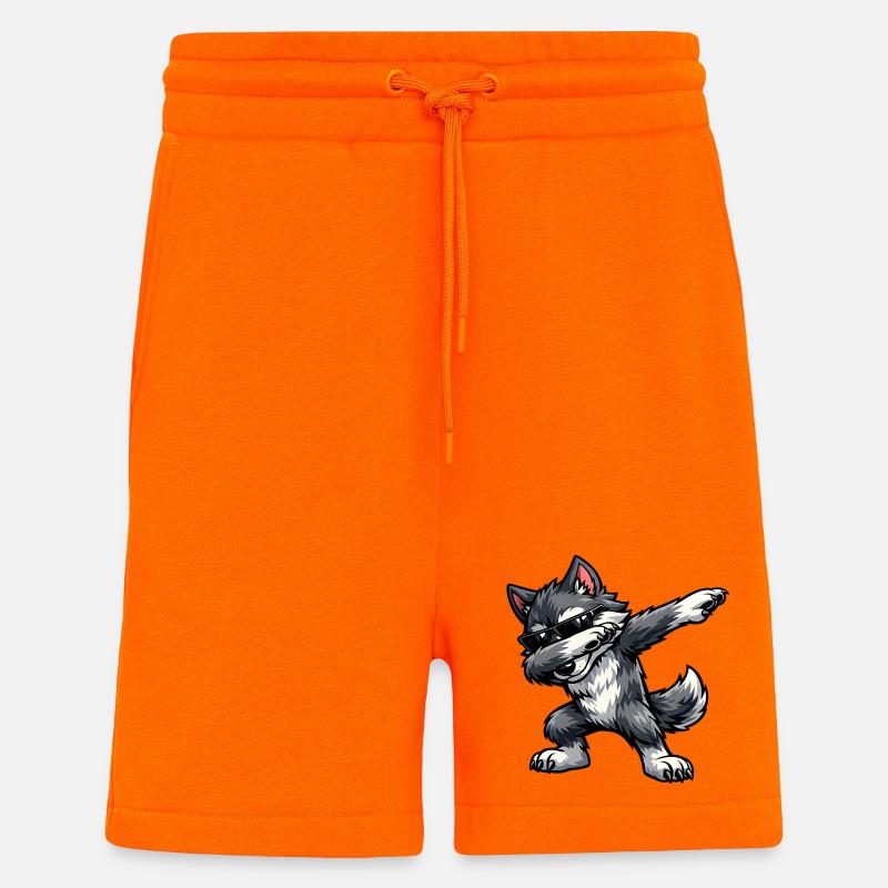 Loup Dab - Short bio décontracté fabriqué en UE - SUNSET ORANGE