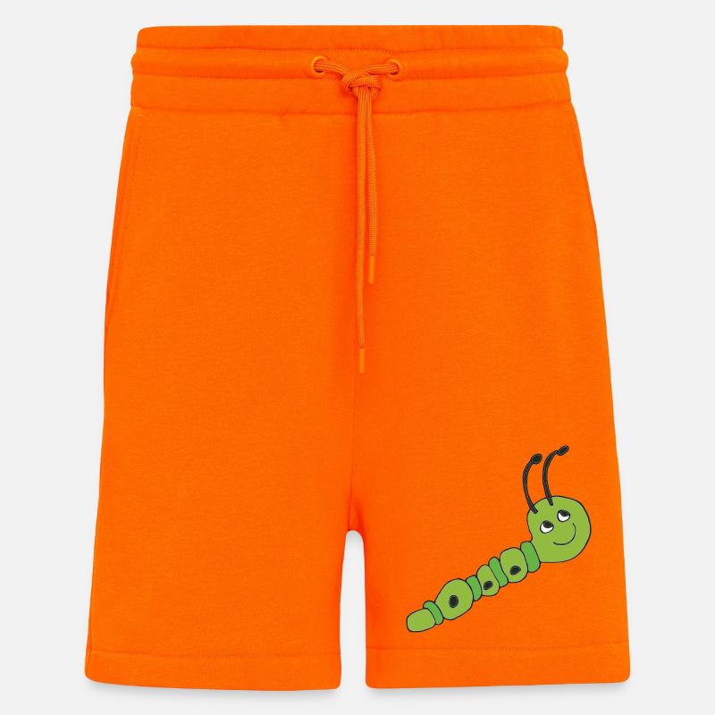 Caterpillar - Shorts - made by SPREAD - SUNSET ORANGE