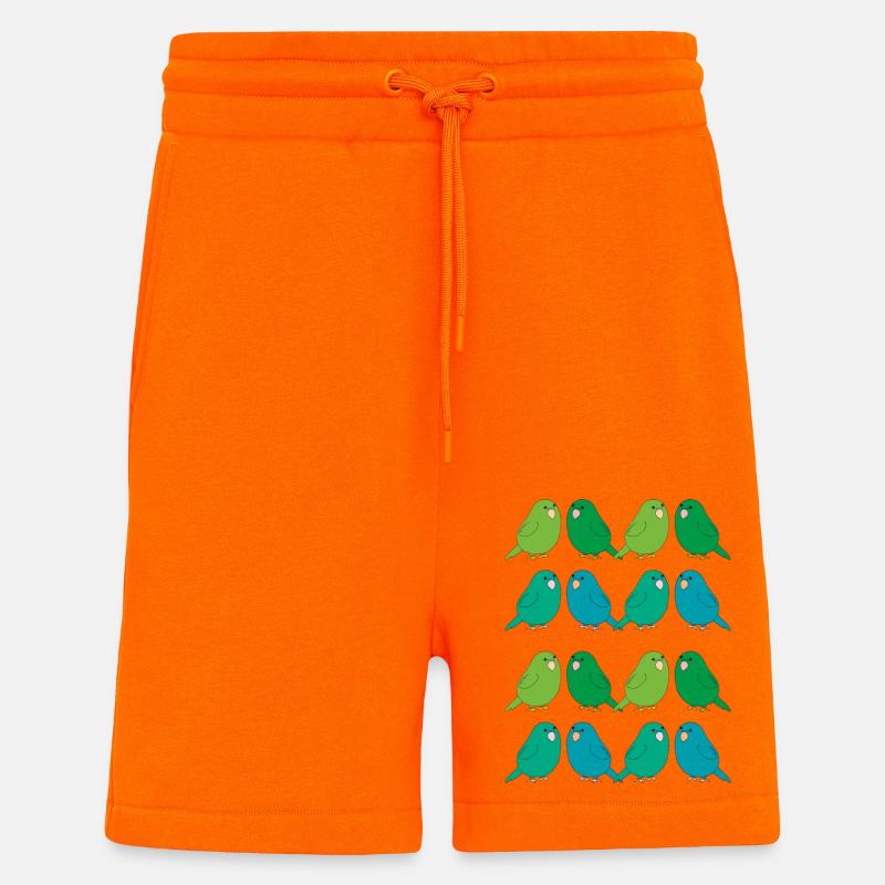 wellensittich gruppe - Shorts - made by SPREAD - SUNSET ORANGE