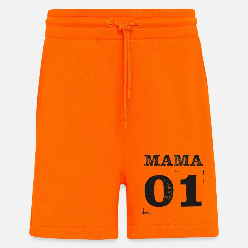 Mama 01 Partnerlook Partnershirt - Shorts - made by SPREAD - SUNSET ORANGE