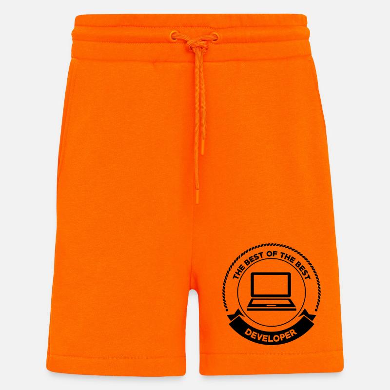 Developer - Short bio décontracté fabriqué en UE - SUNSET ORANGE