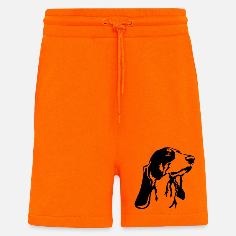 Berner Laufhund Kopf - Shorts - made by SPREAD - SUNSET ORANGE