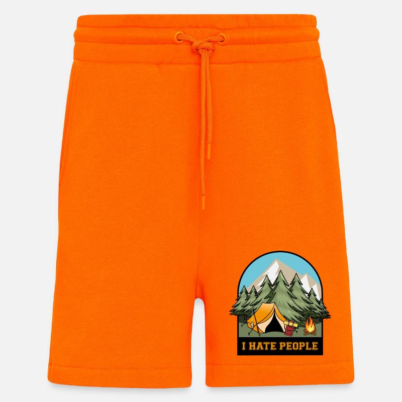 Ich hasse Menschen - Shorts - made by SPREAD - SUNSET ORANGE