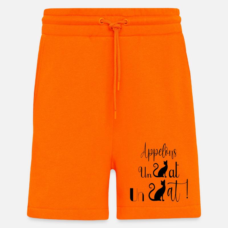 cat - Shorts - made by SPREAD - SUNSET ORANGE