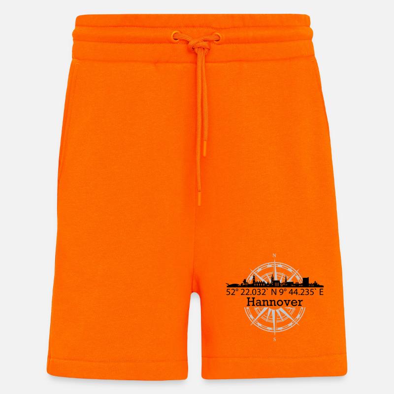 Skyline Hannover - Shorts - made by SPREAD - SUNSET ORANGE