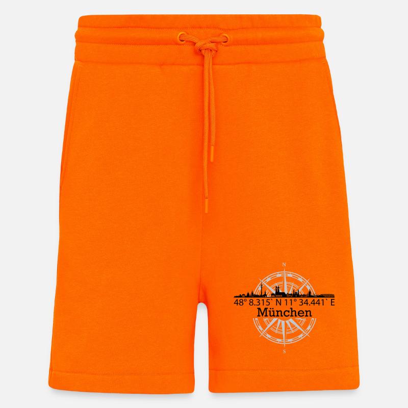 Skyline München - Shorts - made by SPREAD - SUNSET ORANGE