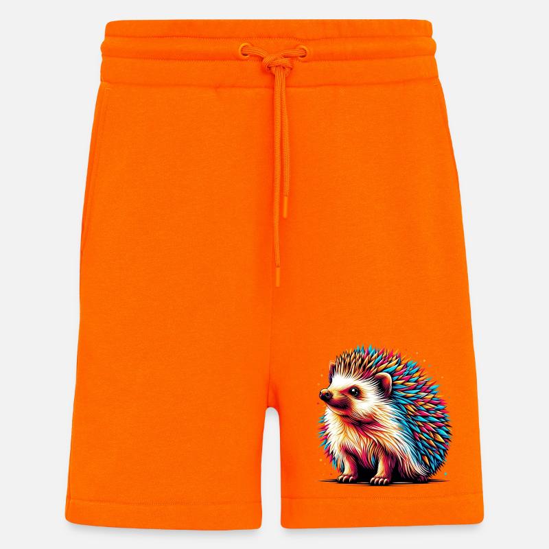 Hérisson - Short bio décontracté fabriqué en UE - SUNSET ORANGE