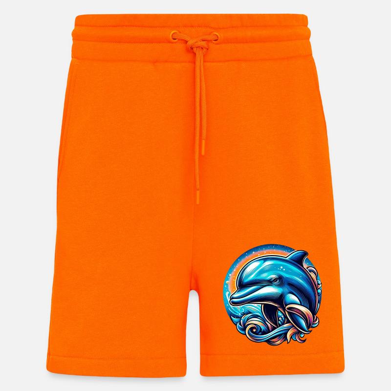 Dolphin - Shorts - made by SPREAD - SUNSET ORANGE