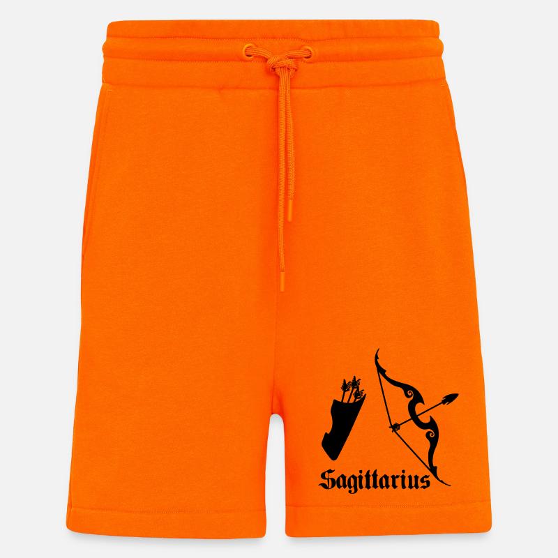 Arc et flèche Archer Sagittaire - Short bio décontracté fabriqué en UE - SUNSET ORANGE
