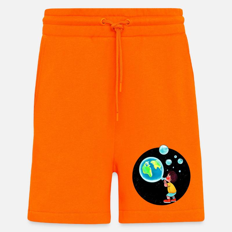 Planet Erde - Shorts - made by SPREAD - SUNSET ORANGE