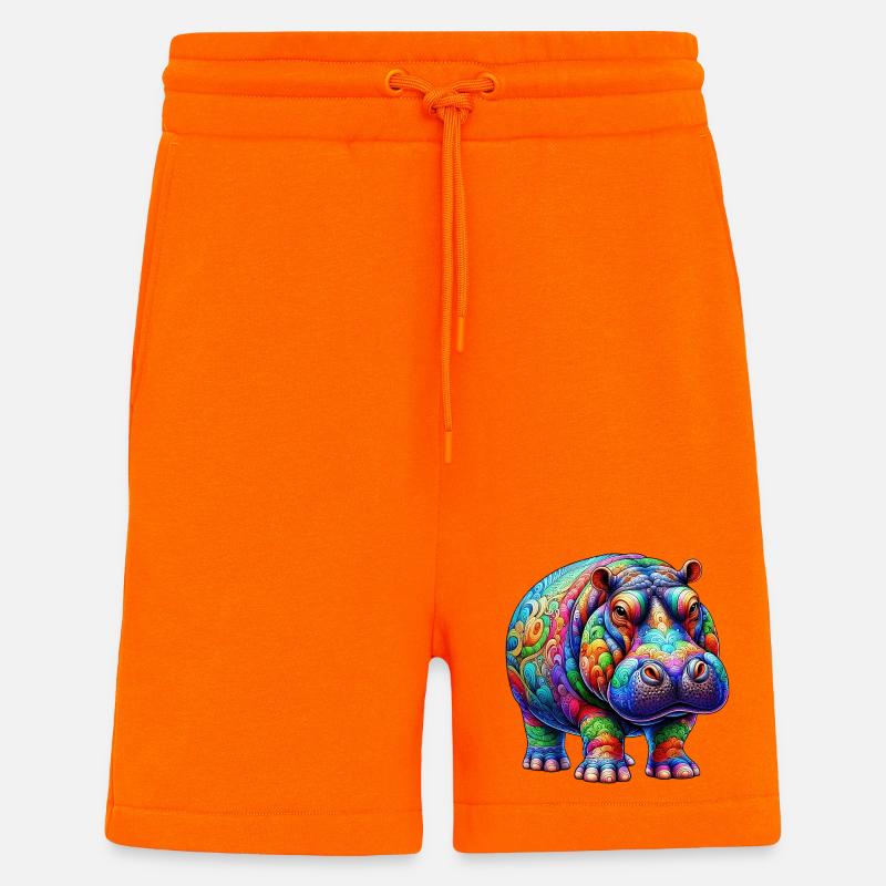 Nilpferd - Shorts - made by SPREAD - SUNSET ORANGE