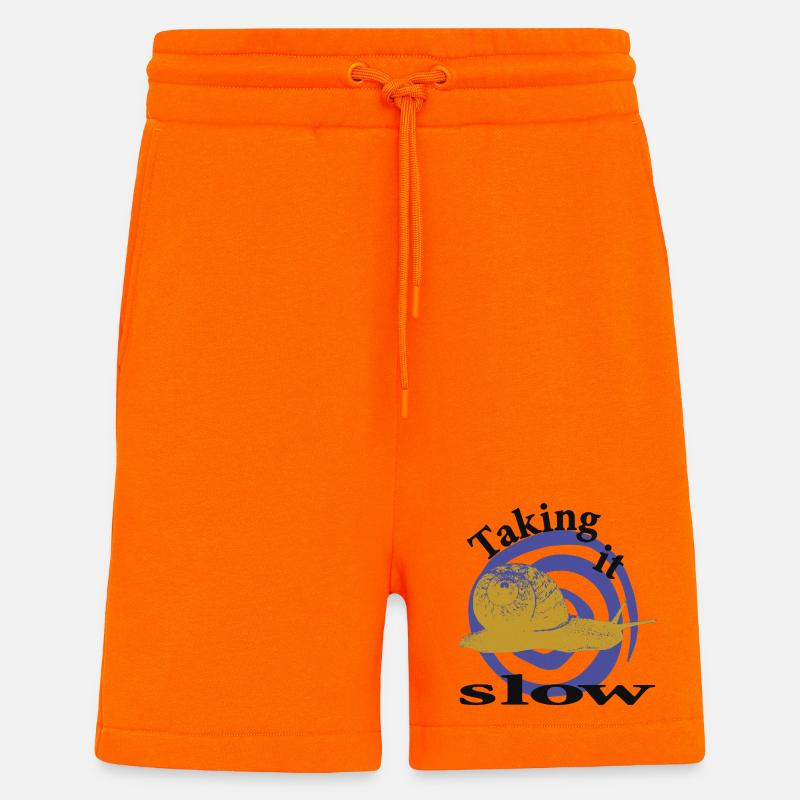 Entspannte Schnecke – Taking It Slow - Shorts - made by SPREAD - SUNSET ORANGE