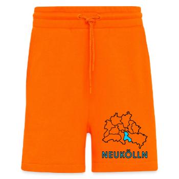 NEUKÖLLN, un quartier de Berlin - Short bio décontracté fabriqué en UE - SUNSET ORANGE - Devant