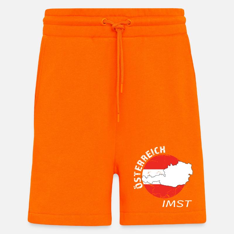 Imst - Short bio décontracté fabriqué en UE - SUNSET ORANGE