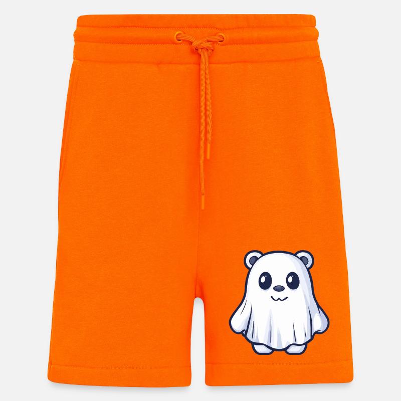 Bär Halloween Geist - Shorts - made by SPREAD - SUNSET ORANGE