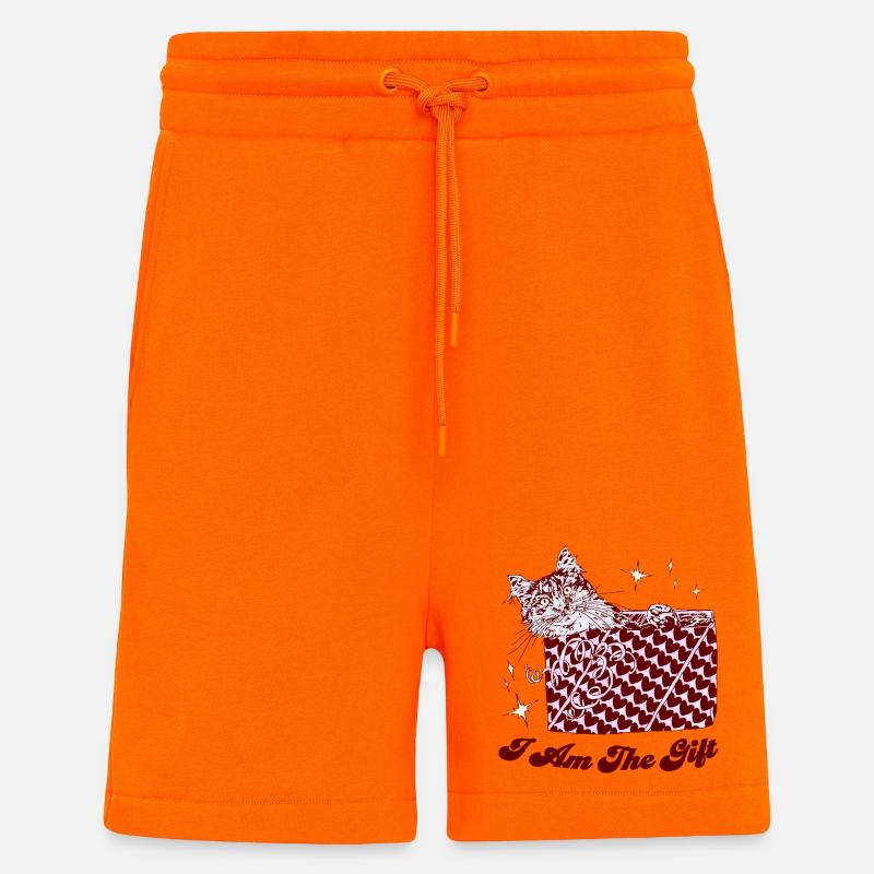 ICH BIN DAS GESCHENK - Shorts - made by SPREAD - SUNSET ORANGE