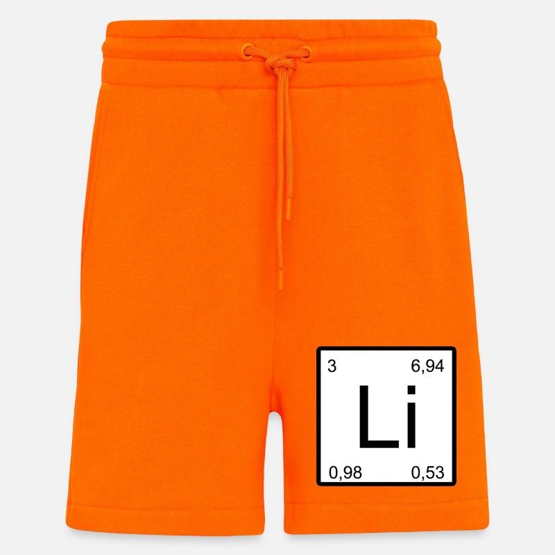 Conception d’élément minimal au lithium - Short bio décontracté fabriqué en UE - SUNSET ORANGE