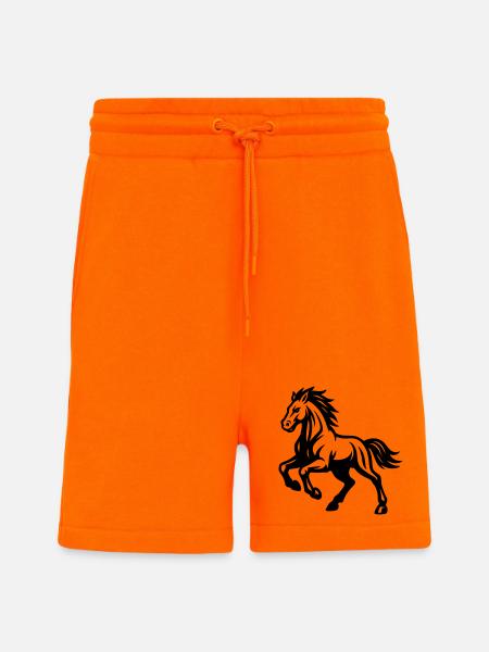 Cheval - Short bio décontracté fabriqué en UE - SUNSET ORANGE
