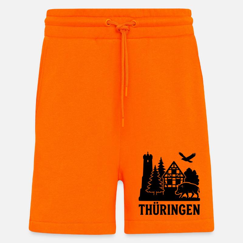 Thuringia Silhouette - Shorts - made by SPREAD - SUNSET ORANGE