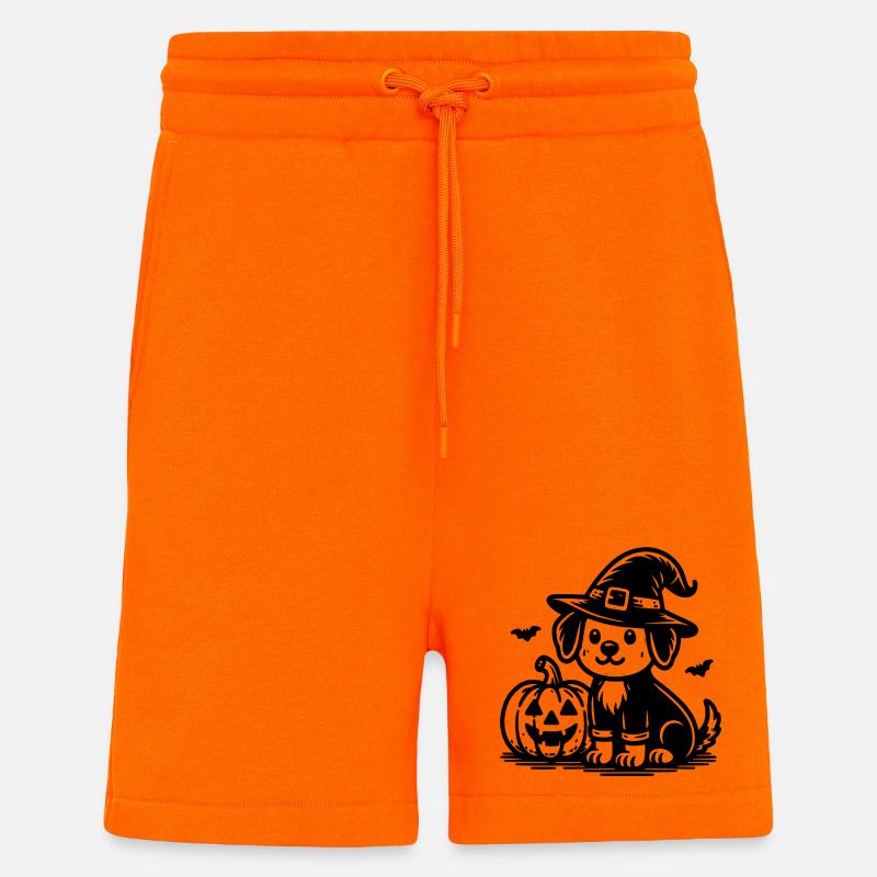 Hund mit Hexenhut - Shorts - made by SPREAD - SUNSET ORANGE