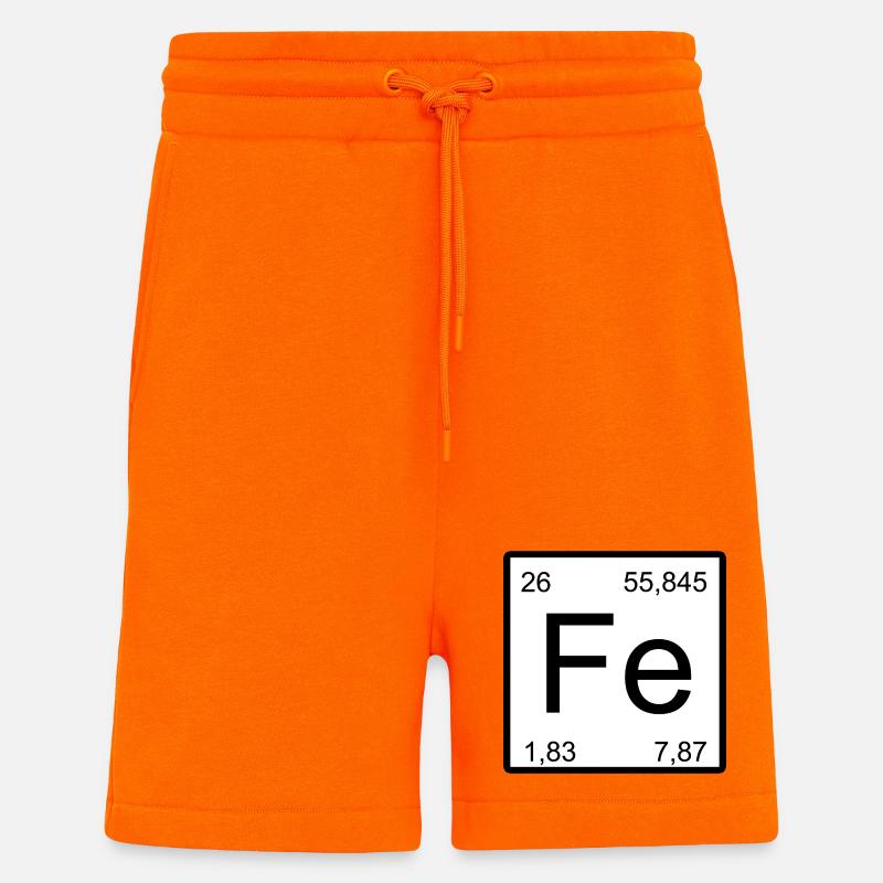 Fe Element Typografie Minimal - Shorts - made by SPREAD - SUNSET ORANGE
