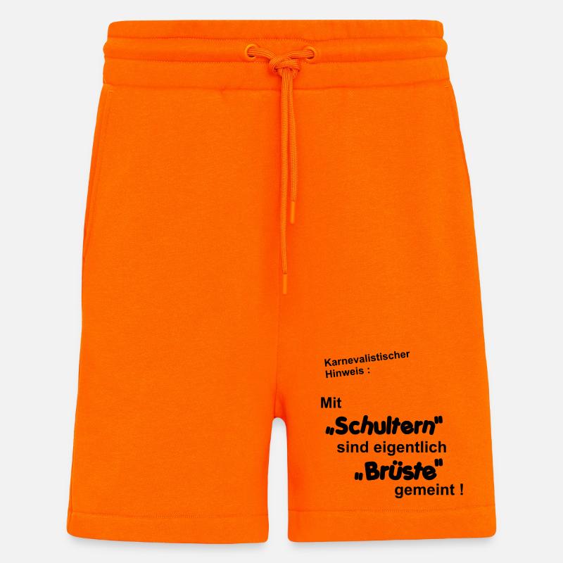 Carnival note - Shorts - made by SPREAD - SUNSET ORANGE