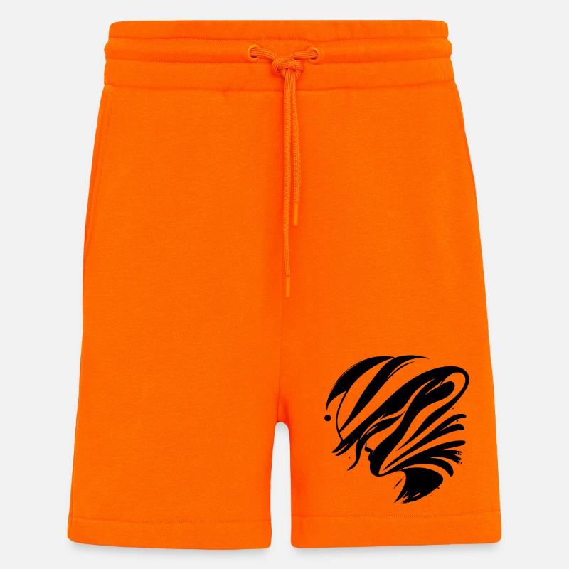 Abstraktes Gesicht - Elegant - Shorts - made by SPREAD - SUNSET ORANGE