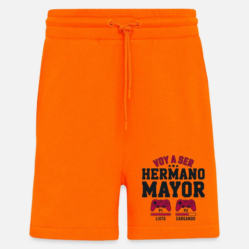 Ich werde ein großer Bruder sein - Shorts - made by SPREAD - SUNSET ORANGE
