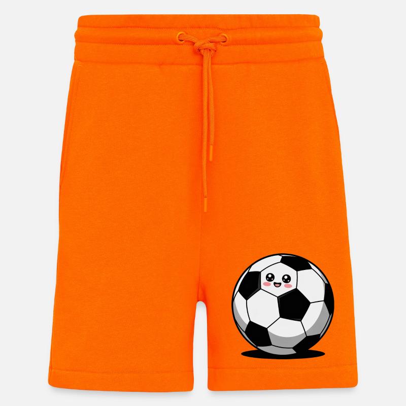 Fußball comic süß - Shorts - made by SPREAD - SUNSET ORANGE