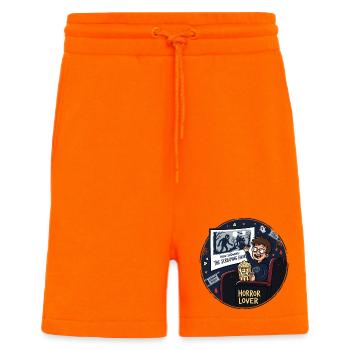 Horror Lover Kino Nacht Design - Shorts - made by SPREAD - SUNSET ORANGE - Vorne