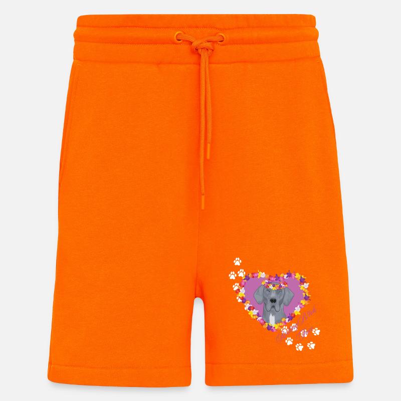Ruhende Dogge - Shorts - made by SPREAD - SUNSET ORANGE