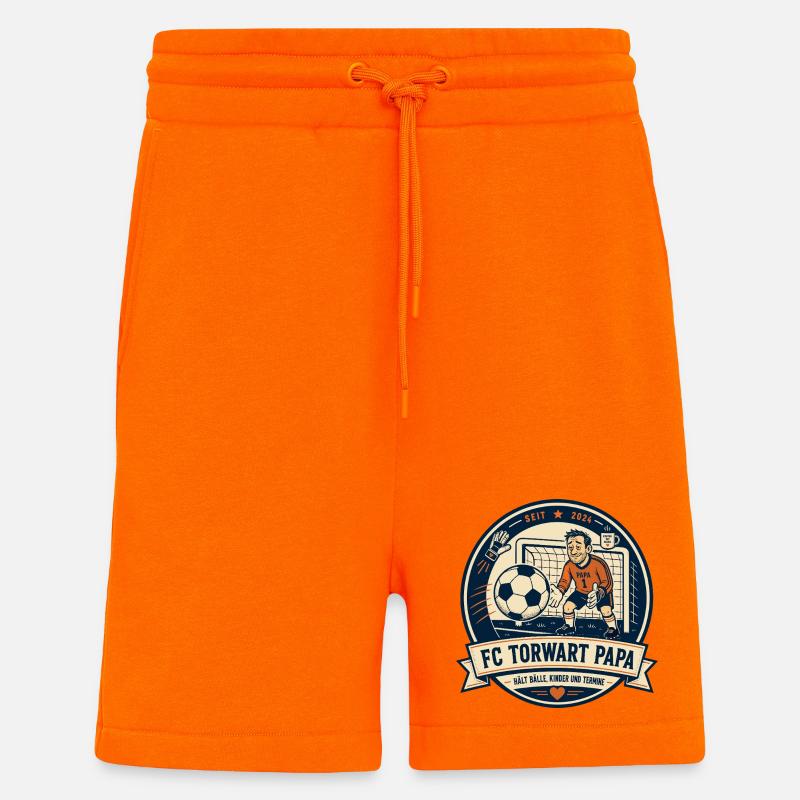 FC Torwart Papa - Shorts - made by SPREAD - SUNSET ORANGE