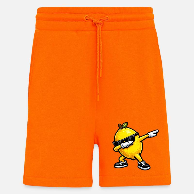 Dabbing Lemon - Shorts - made by SPREAD - SUNSET ORANGE