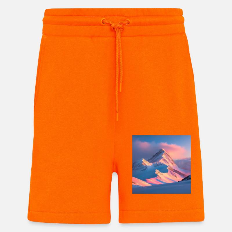 Mountain Range - Shorts - made by SPREAD - SUNSET ORANGE