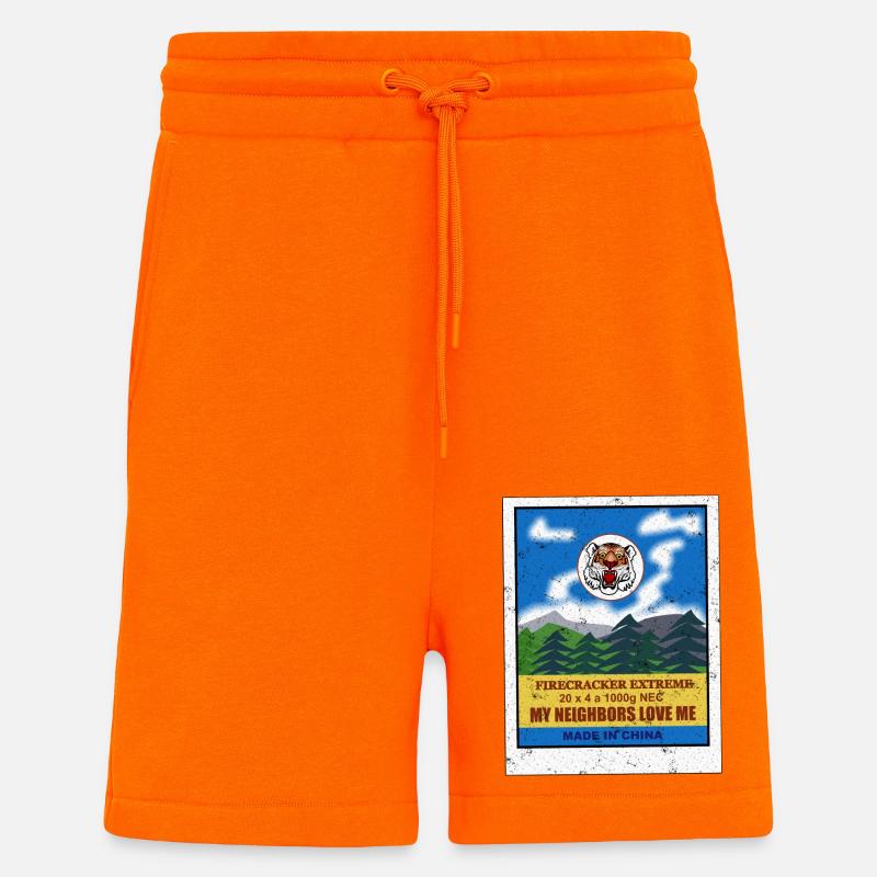 Firecracker Ham - Shorts - made by SPREAD - SUNSET ORANGE